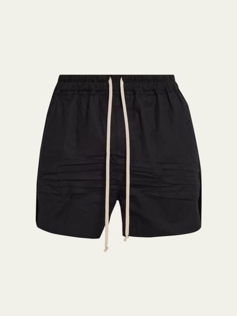 Rick Owens Men's Cotton Maxi-Drawstring Shorts