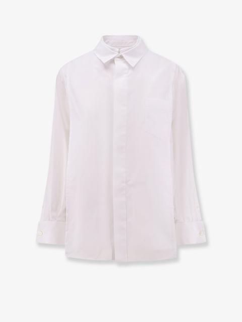 sacai Poplin Shirt With Front Panel