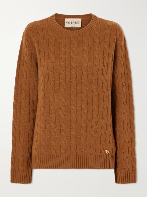 Valentino Cable-knit Cashmere Sweater