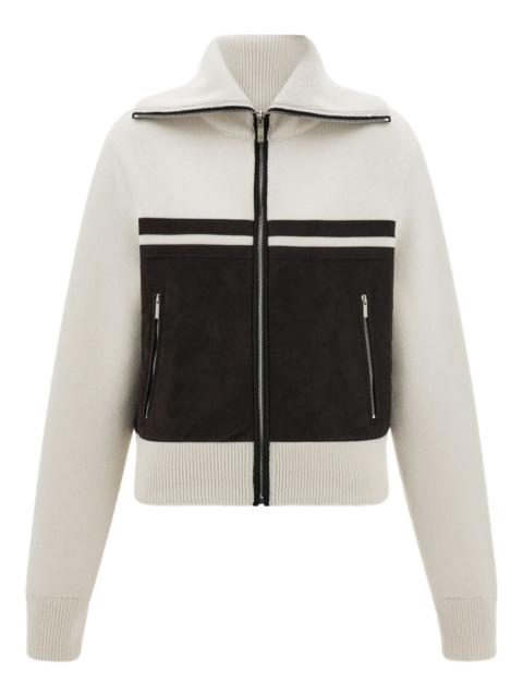 FERRAGAMO zip-fastening high-collar jacket