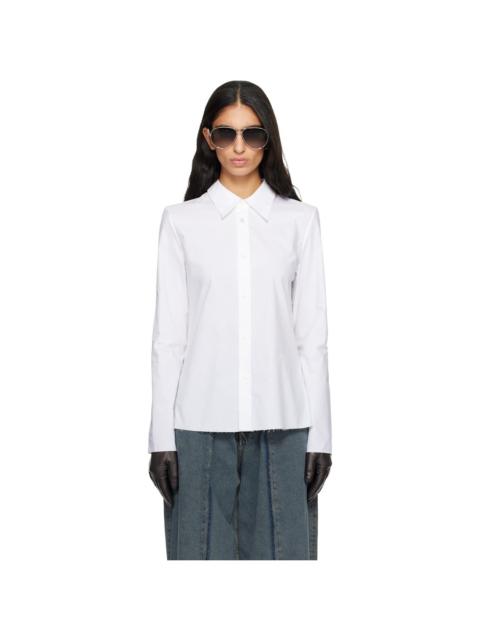 MM6 Maison Margiela White Cotton Poplin Shirt