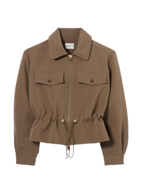 Claudie Pierlot gold flower peplum jacket