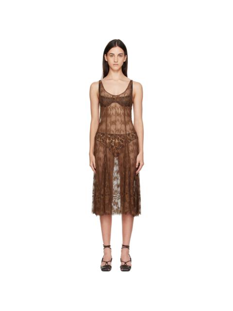 Collina Strada Brown Pamela Maxi Dress