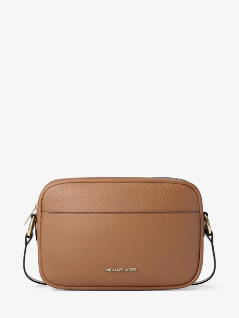 MICHAEL KORS Jet Set Large Pebbled Leather Camera Crossbody Bag