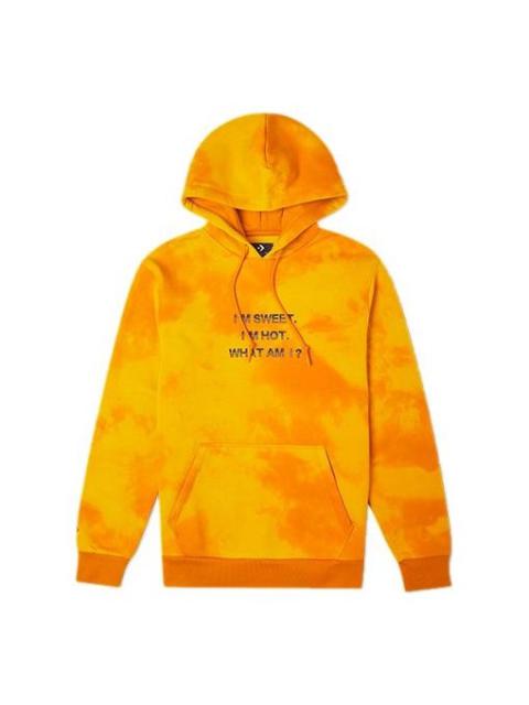 Converse Men's Converse Tie Dye Gradient Casual Sports Pullover Yellow 10021586-A01