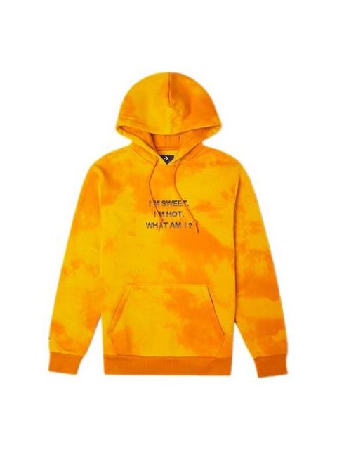 Men's Converse Tie Dye Gradient Casual Sports Pullover Yellow 10021586-A01