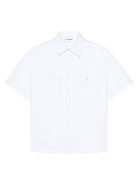 Givenchy Men's Couture Seam Shirt in Cotton with Patch - White