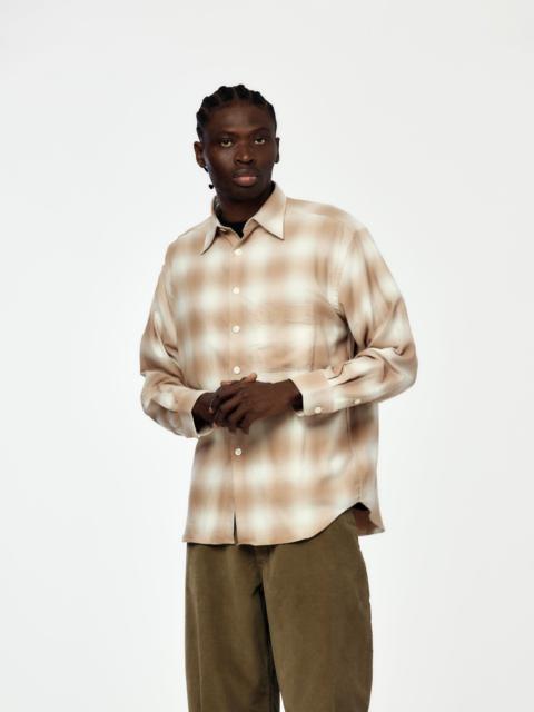 aaron levine SHADOW FLANNEL (CORAL)