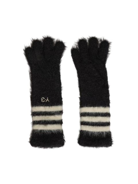 Y-3 3-STRIPES GLOVES - BLACK / CORE WHITE