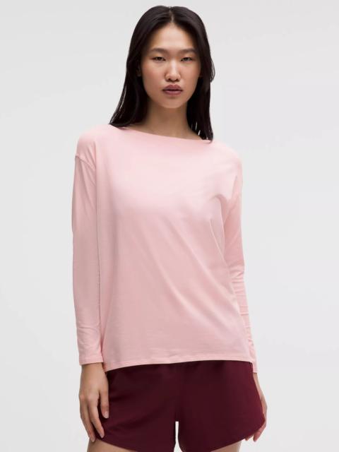 lululemon Back In Action Organic Cotton-Blend Long-Sleeve Shirt