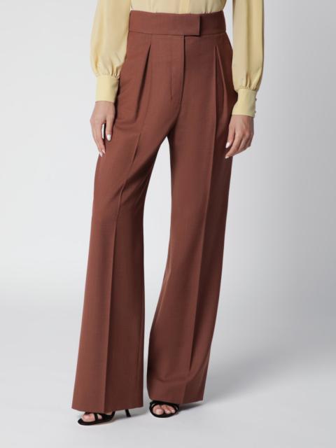 Valentino Light Brown Wool Trousers