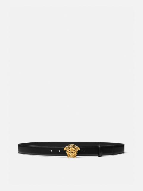 VERSACE La Medusa Leather Belt 3 cm