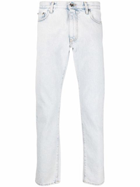 Off-White OFF-WHITE Diag Print Slim Fit Jeans