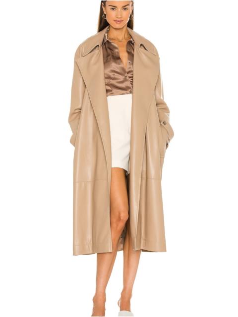 Nanushka Amal Vegan Leather Trench Coat