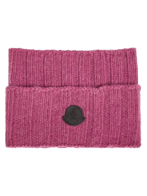 Moncler Moncler Logo-appliquéd Wool and Cashmere-blend Collar