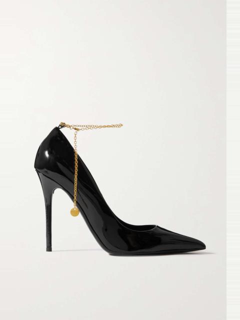 TOM FORD Padlock slingback 55mm pumps - Neutrals