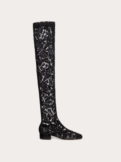 Valentino OVER-THE-KNEE LACE BOOTS 30MM