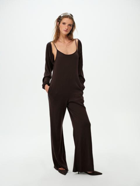 For Love & Lemons Rouzel Knit Jumpsuit Set