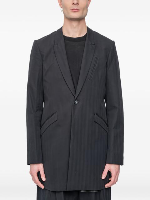 The Viridi-anne frayed button-up blazer