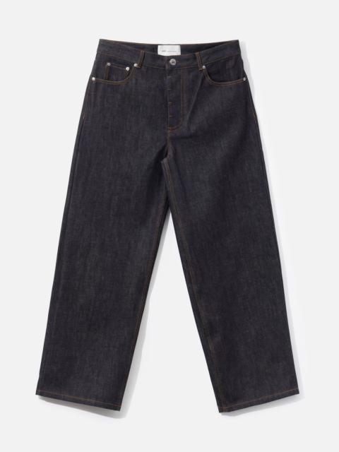 AMI Paris BLUE BAGGY-FIT COTTON JEANS