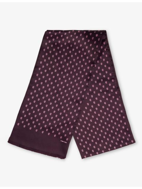 TOM FORD Paisley-Print Mulberry-Silk Scarf