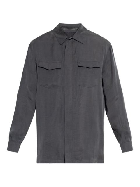 GIORGIO ARMANI chest-pockets shirt jacket