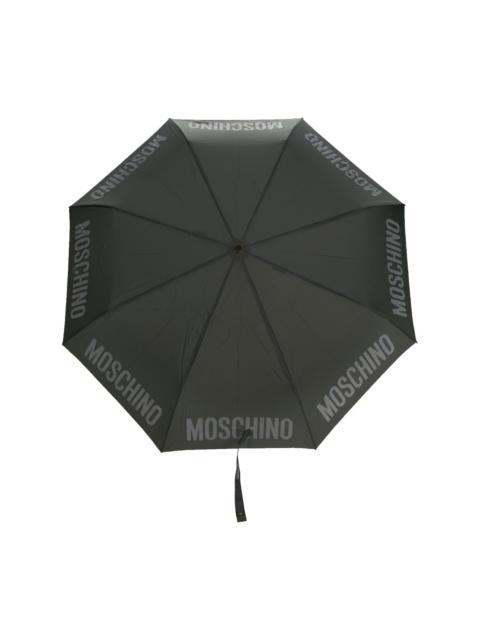 Moschino logo-print compact umbrella
