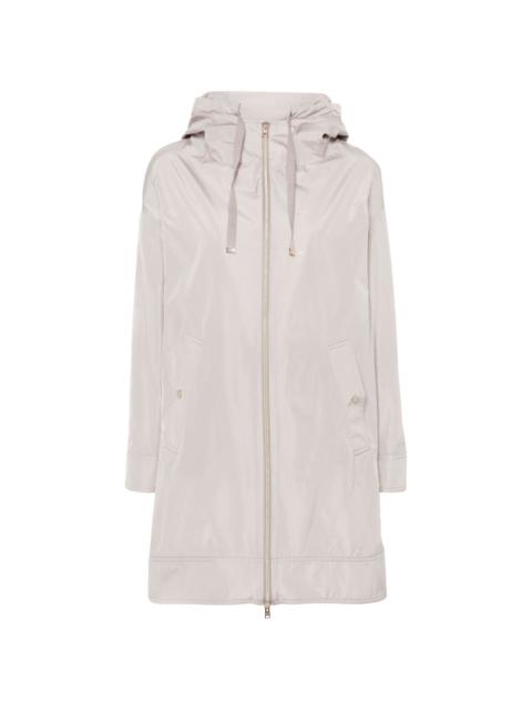 Herno lightweight hooded parka coat