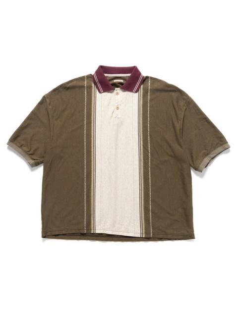 TEQUILA JACQUARD JERSEY BOX POLO BROWN