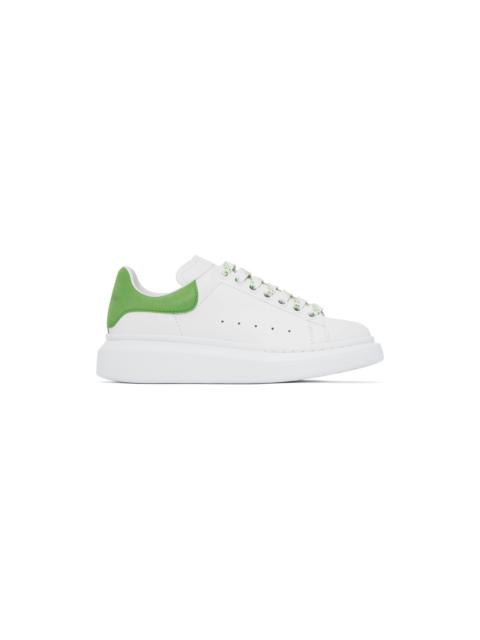 Alexander McQueen White & Green Oversized Sneakers