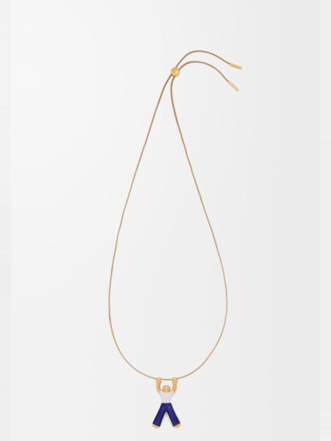 Loewe Hanging Acrobat pendant in sterling silver