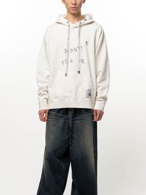 Maison MIHARAYASUHIRO Don't Tag Me. Printed Hoodie