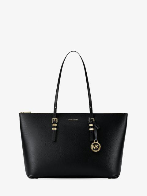 MICHAEL KORS Quinn Large Pebbled Leather Tote Bag