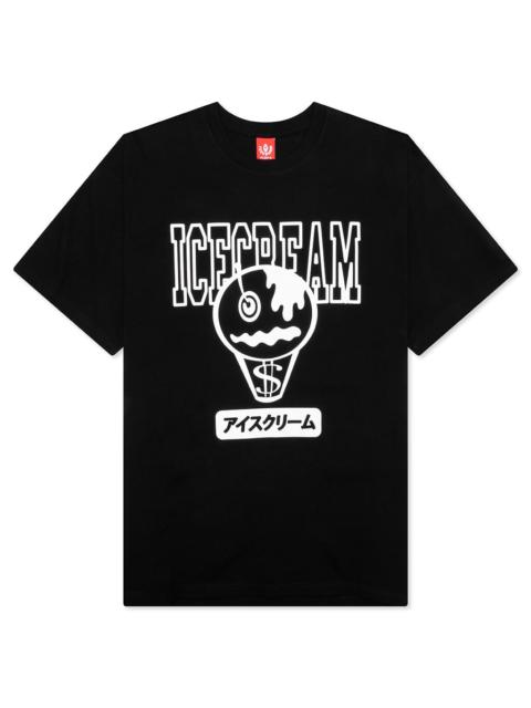 ICECREAM SPLAT S/S TEE - BLACK