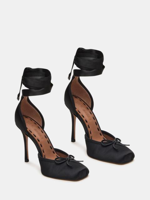 STEVE MADDEN LARINA BLACK SATIN