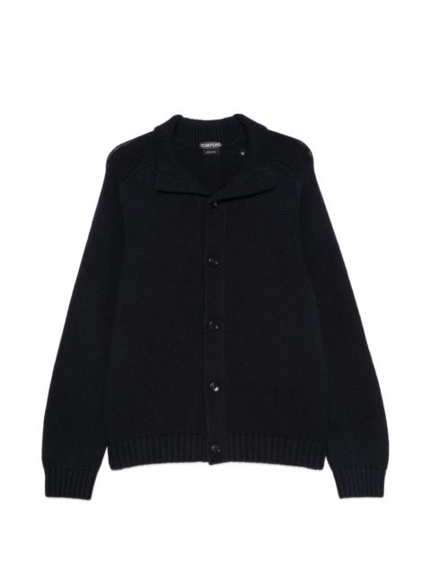 TOM FORD Tom Ford Ribbed-knit Shawl-collar Cardigan