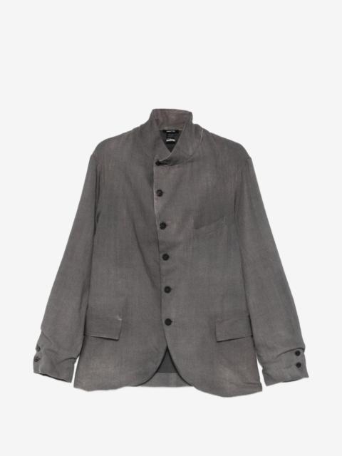 Avant Toi button-up funnel-neck blazer