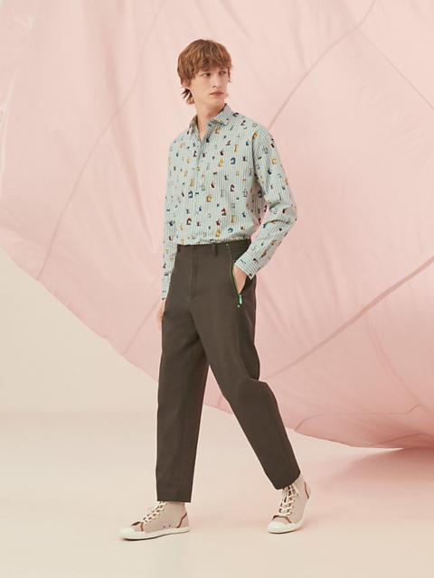 Hermès Seoul pants with colorful Clou de Selle details