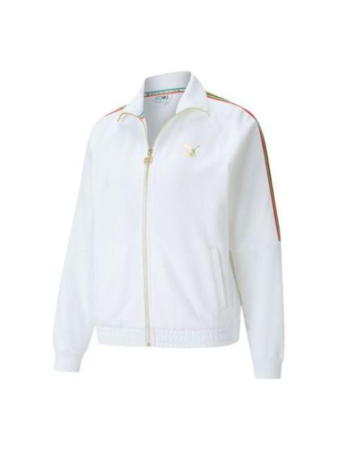 PUMA (WMNS) PUMA World Resonance Series Zipper Knit Jacket White 599061-02