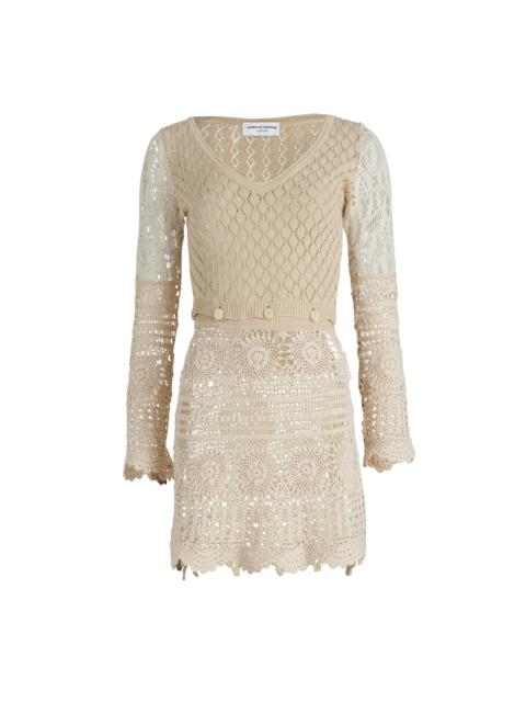 Marine Serre Regenerated Crochet Mini Dress
