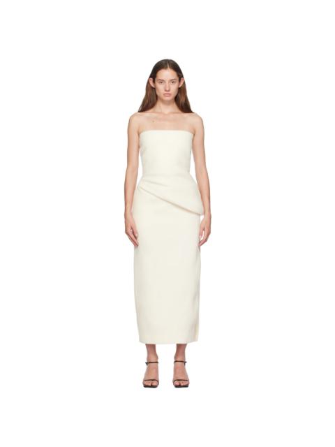 GIA STUDIOS Off-White Manon Maxi Dress | REVERSIBLE