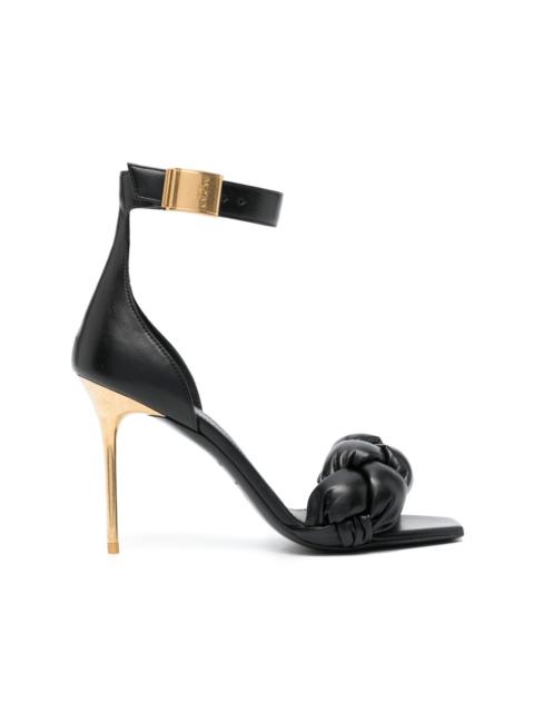 logo-plaque open-toe sandals