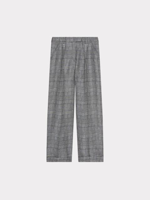 'Wavy Check' suit trousers