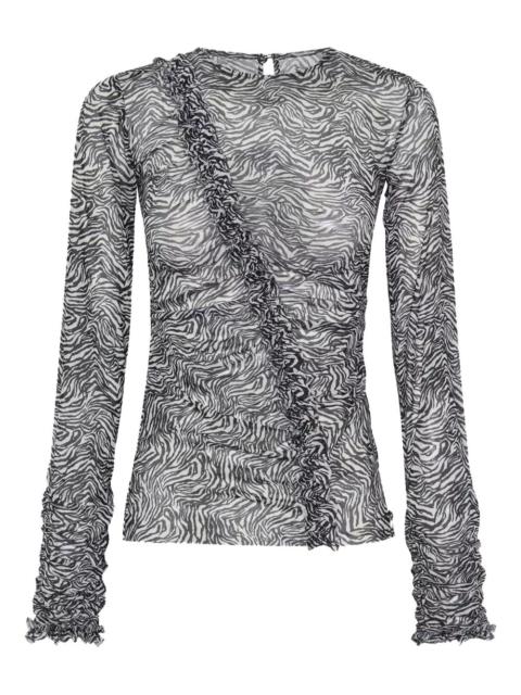 ONE TEASPOON zebra-pattern blouse