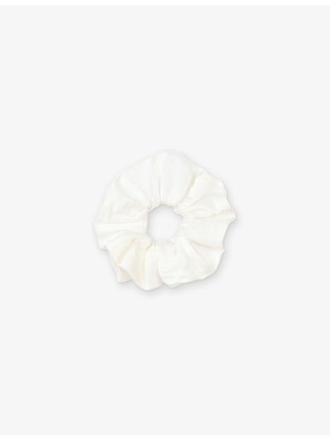Sandro Satin-texture elasticated woven scrunchie
