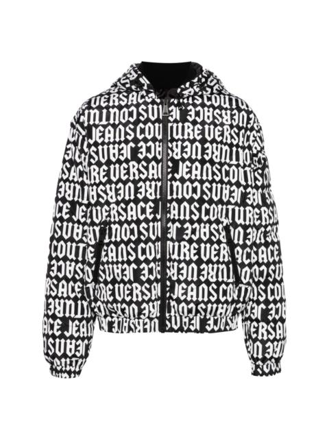 VERSACE JEANS COUTURE reversible hooded puffer jacket