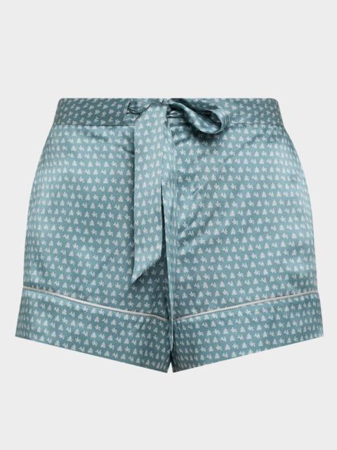 KIKI DE MONTPARNASSE Kiki Drawstring Silk Lounge Pants