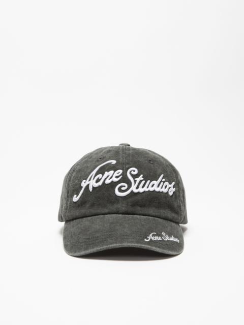 Acne Studios Logo cap - Faded black