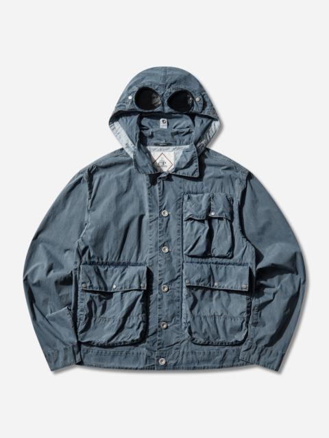 C.P. Company Men's 50 Fili Goggle Jacket Indigo Bleached