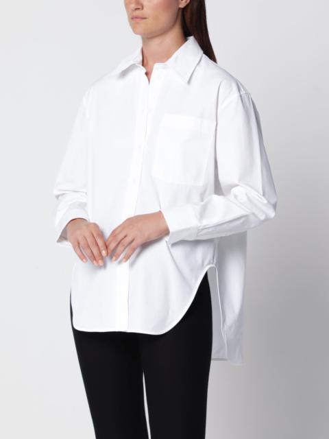 ANINE BING Scott white cotton poplin shirt